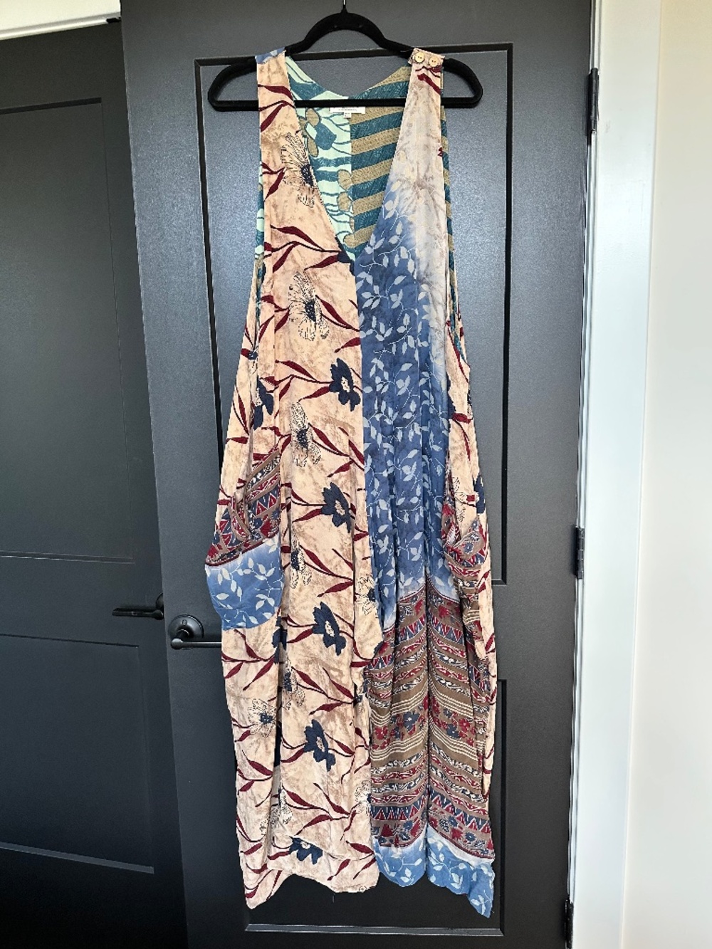 Kantha Bae 100% Silk Harmony Jumpsuit – Reversible Vintage Sari Free Size